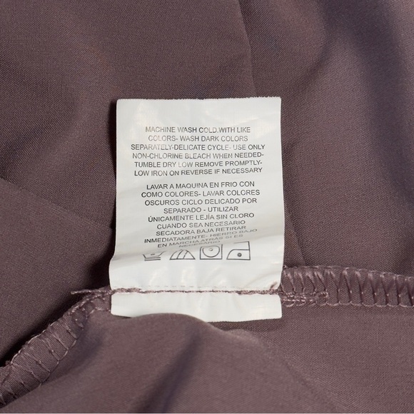 Apana Womens Medium Pleated Shorts Athleisure Pockets bow Mauve Purple - Picture 7 of 11